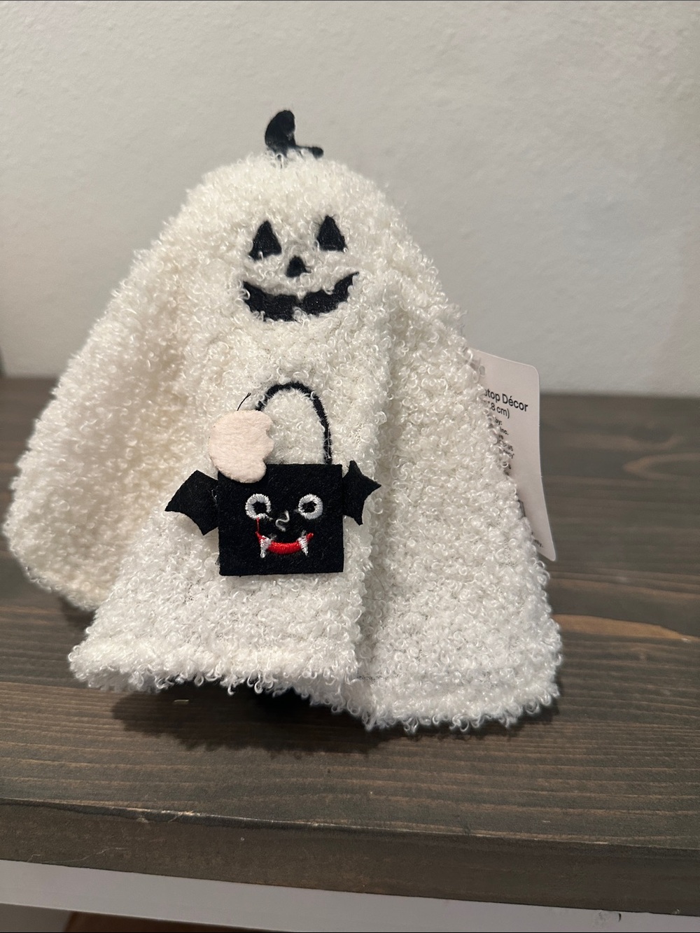 Kids Halloween Ghost Plush Accessory - White